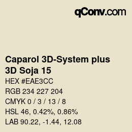 Color code: Caparol 3D-System plus - 3D Soja 15 | qconv.com