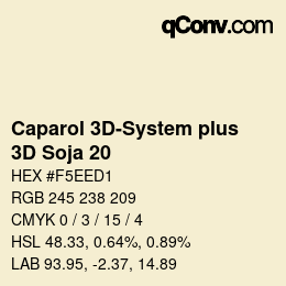 Color code: Caparol 3D-System plus - 3D Soja 20 | qconv.com