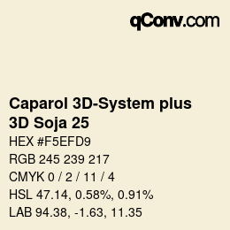 Code couleur: Caparol 3D-System plus - 3D Soja 25 | qconv.com