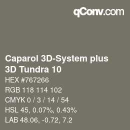 Color code: Caparol 3D-System plus - 3D Tundra 10 | qconv.com