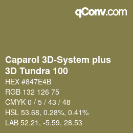 Código de color: Caparol 3D-System plus - 3D Tundra 100 | qconv.com