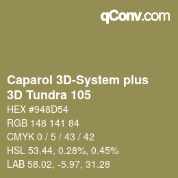 Color code: Caparol 3D-System plus - 3D Tundra 105 | qconv.com