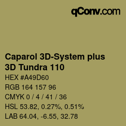 Código de color: Caparol 3D-System plus - 3D Tundra 110 | qconv.com