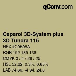 Color code: Caparol 3D-System plus - 3D Tundra 115 | qconv.com