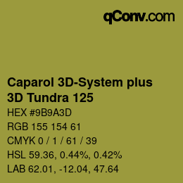 Color code: Caparol 3D-System plus - 3D Tundra 125 | qconv.com