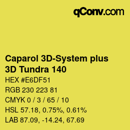 Color code: Caparol 3D-System plus - 3D Tundra 140 | qconv.com