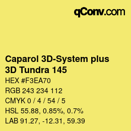 Color code: Caparol 3D-System plus - 3D Tundra 145 | qconv.com
