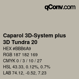 Farbcode: Caparol 3D-System plus - 3D Tundra 20 | qconv.com