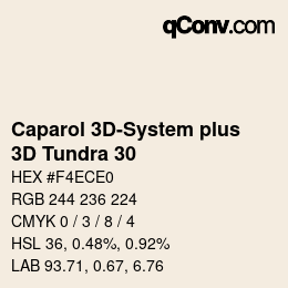 カラーコード: Caparol 3D-System plus - 3D Tundra 30 | qconv.com