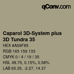 Color code: Caparol 3D-System plus - 3D Tundra 35 | qconv.com