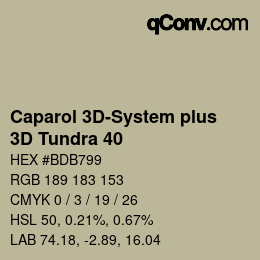Farbcode: Caparol 3D-System plus - 3D Tundra 40 | qconv.com