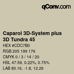 Farbcode: Caparol 3D-System plus - 3D Tundra 45 | qconv.com