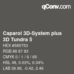 Color code: Caparol 3D-System plus - 3D Tundra 5 | qconv.com