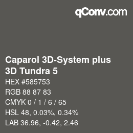 Código de color: Caparol 3D-System plus - 3D Tundra 5 | qconv.com