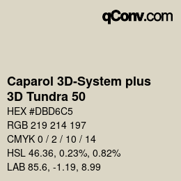 Farbcode: Caparol 3D-System plus - 3D Tundra 50 | qconv.com