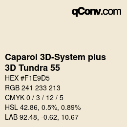 Color code: Caparol 3D-System plus - 3D Tundra 55 | qconv.com