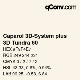 Farbcode: Caparol 3D-System plus - 3D Tundra 60 | qconv.com