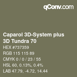 カラーコード: Caparol 3D-System plus - 3D Tundra 70 | qconv.com