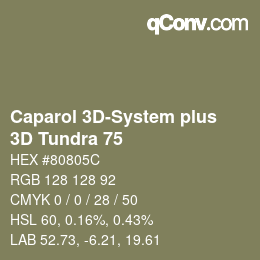 Color code: Caparol 3D-System plus - 3D Tundra 75 | qconv.com