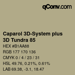 Color code: Caparol 3D-System plus - 3D Tundra 85 | qconv.com