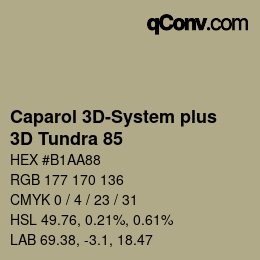 カラーコード: Caparol 3D-System plus - 3D Tundra 85 | qconv.com