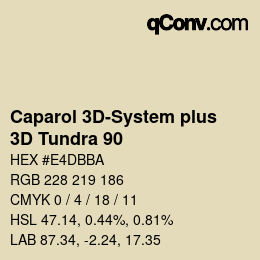 Color code: Caparol 3D-System plus - 3D Tundra 90 | qconv.com