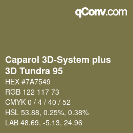 Farbcode: Caparol 3D-System plus - 3D Tundra 95 | qconv.com