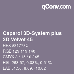 Farbcode: Caparol 3D-System plus - 3D Velvet 45 | qconv.com