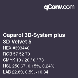 Farbcode: Caparol 3D-System plus - 3D Velvet 5 | qconv.com