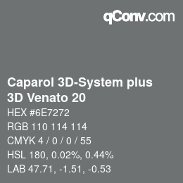カラーコード: Caparol 3D-System plus - 3D Venato 20 | qconv.com