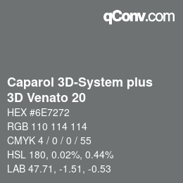 カラーコード: Caparol 3D-System plus - 3D Venato 20 | qconv.com