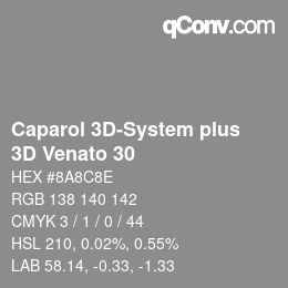 カラーコード: Caparol 3D-System plus - 3D Venato 30 | qconv.com