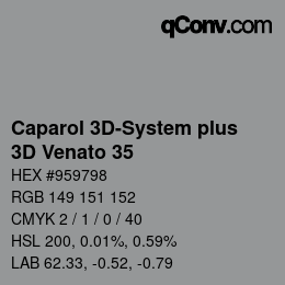 カラーコード: Caparol 3D-System plus - 3D Venato 35 | qconv.com