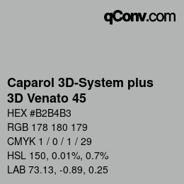 カラーコード: Caparol 3D-System plus - 3D Venato 45 | qconv.com