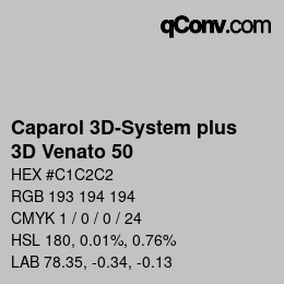 カラーコード: Caparol 3D-System plus - 3D Venato 50 | qconv.com