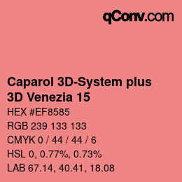 Color code: Caparol 3D-System plus - 3D Venezia 15 | qconv.com