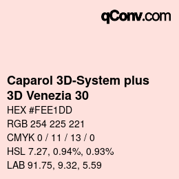 Color code: Caparol 3D-System plus - 3D Venezia 30 | qconv.com