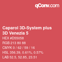 Código de color: Caparol 3D-System plus - 3D Venezia 5 | qconv.com