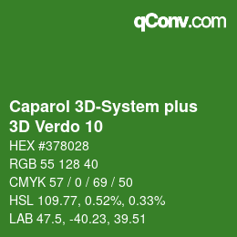 Color code: Caparol 3D-System plus - 3D Verdo 10 | qconv.com