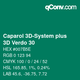 Color code: Caparol 3D-System plus - 3D Verdo 30 | qconv.com