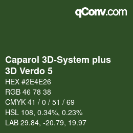 Color code: Caparol 3D-System plus - 3D Verdo 5 | qconv.com