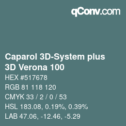 Código de color: Caparol 3D-System plus - 3D Verona 100 | qconv.com