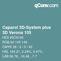 Code couleur: Caparol 3D-System plus - 3D Verona 105 | qconv.com