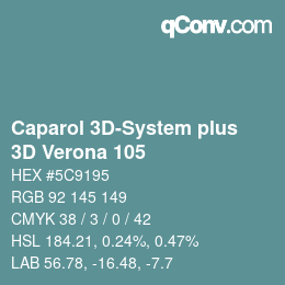 カラーコード: Caparol 3D-System plus - 3D Verona 105 | qconv.com