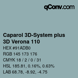 Código de color: Caparol 3D-System plus - 3D Verona 110 | qconv.com