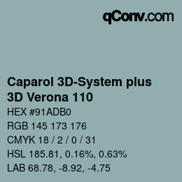 カラーコード: Caparol 3D-System plus - 3D Verona 110 | qconv.com