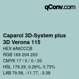 Color code: Caparol 3D-System plus - 3D Verona 115 | qconv.com