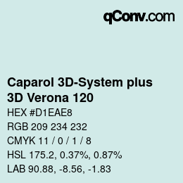 カラーコード: Caparol 3D-System plus - 3D Verona 120 | qconv.com