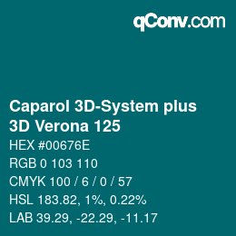 Color code: Caparol 3D-System plus - 3D Verona 125 | qconv.com