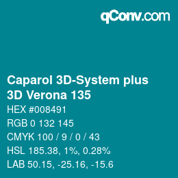 Color code: Caparol 3D-System plus - 3D Verona 135 | qconv.com